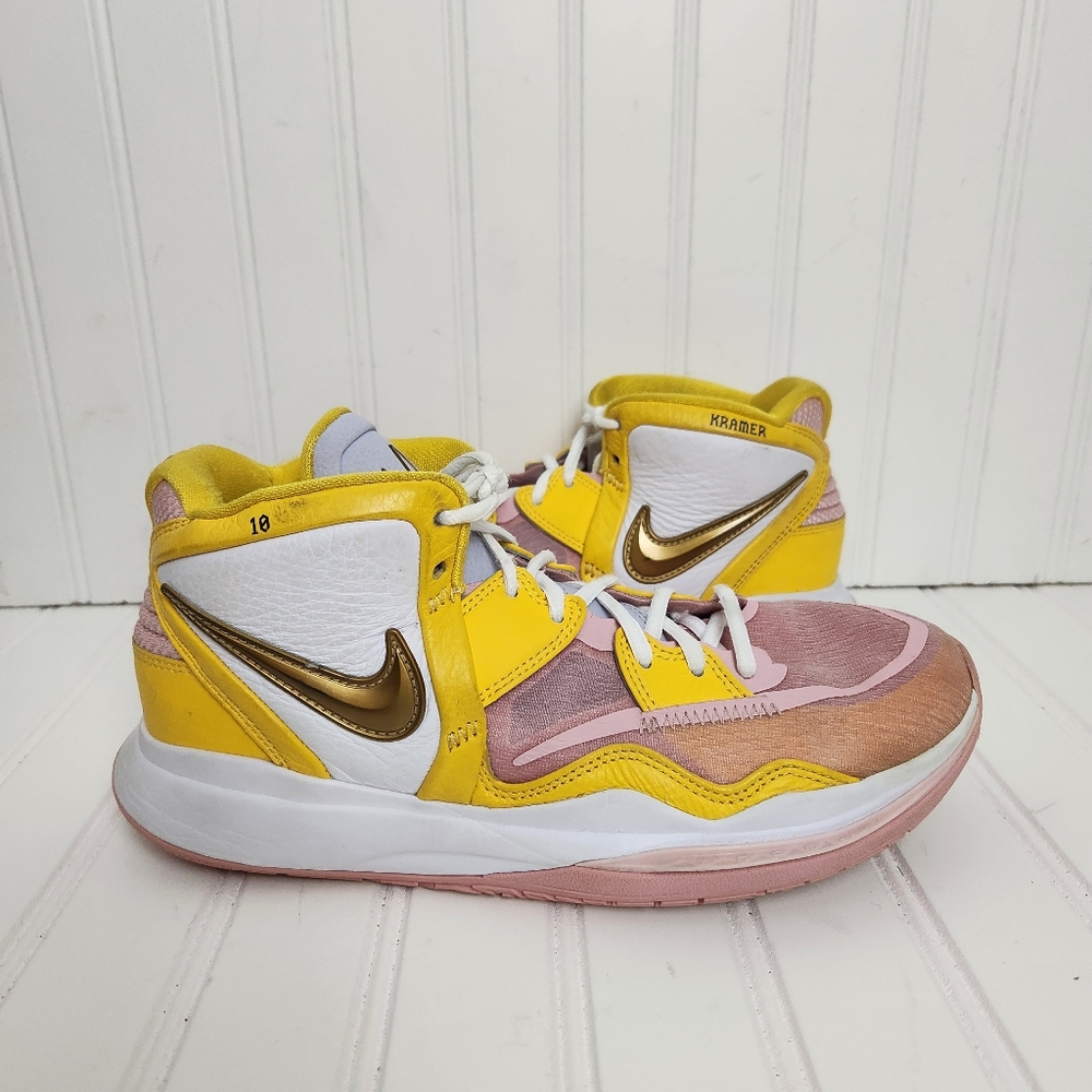 Nike Kyrie Infinity by You Mens 8.5 Pink/Yellow Athletic Running Shoe DN4116-991